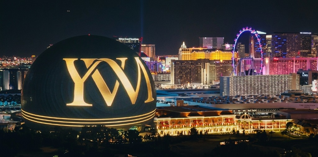 YourVegasMove Sphere and Las Vegas Skyline